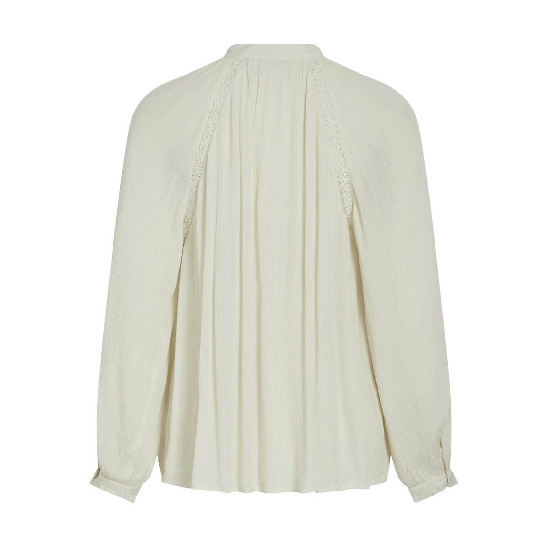 VILA<br>Blusa lisa com gola mandarim