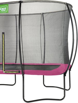 EXIT Silhouette Trampoline inkl. Sikkerhetsnett 244x366 cm, Rosa