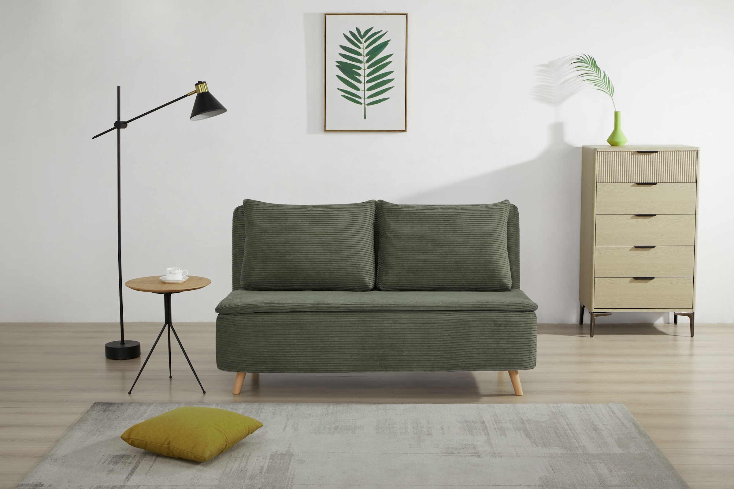 GOODproduct 2-Sitzer »AINSLEY 140 cm, Schlafsofa« Verstellbare Rückenlehne und Sofa mit Bettfunktion