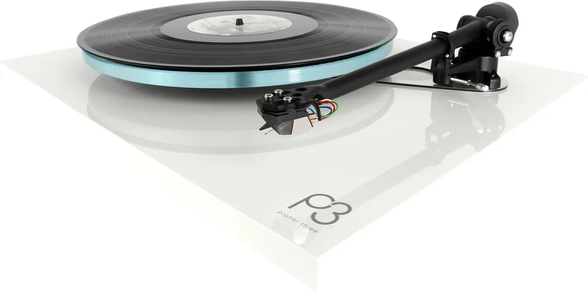 Rega Planar 3 Blanc laqué avec cellule Nd5 Platines vinyle hi-fi