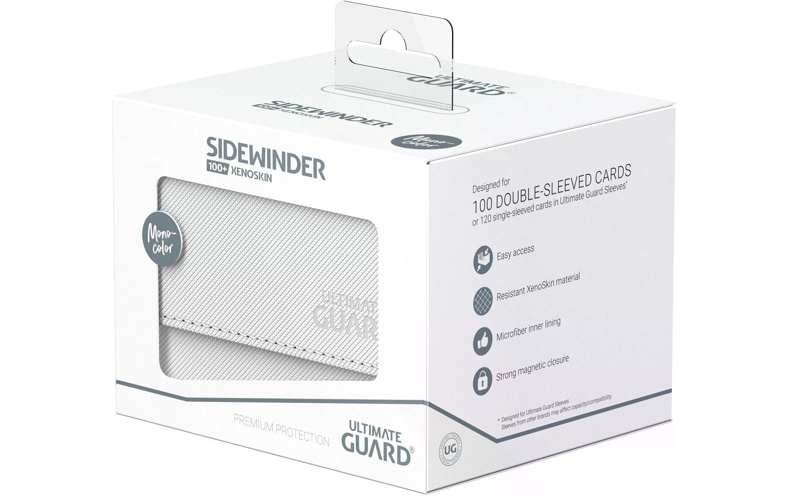 Kartenbox XenoSkin Sidewinder Monocolor 100+ WeissHochwertige Box für Sammelkarten in Standardgrösse