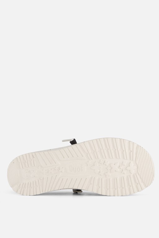 HEYDUDE Wendy Leopard Instappers zwart Canvas