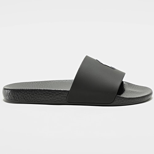 Claquettes Polo Slide Noir Blanc