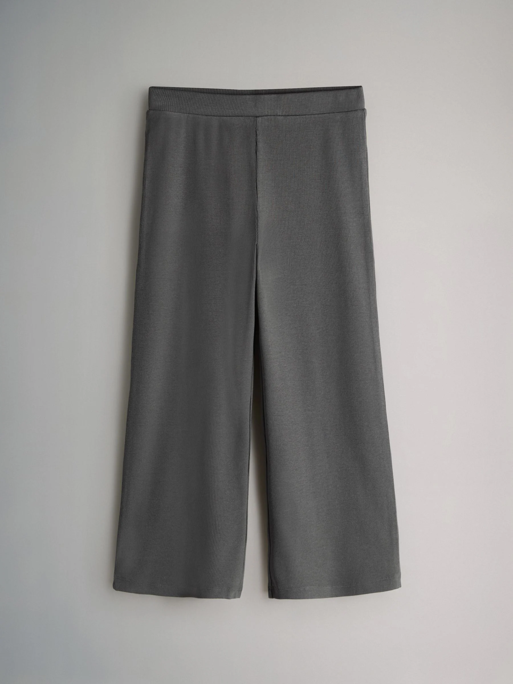 The Set 4 Pack Cotton Rib Wide Leg Trousers