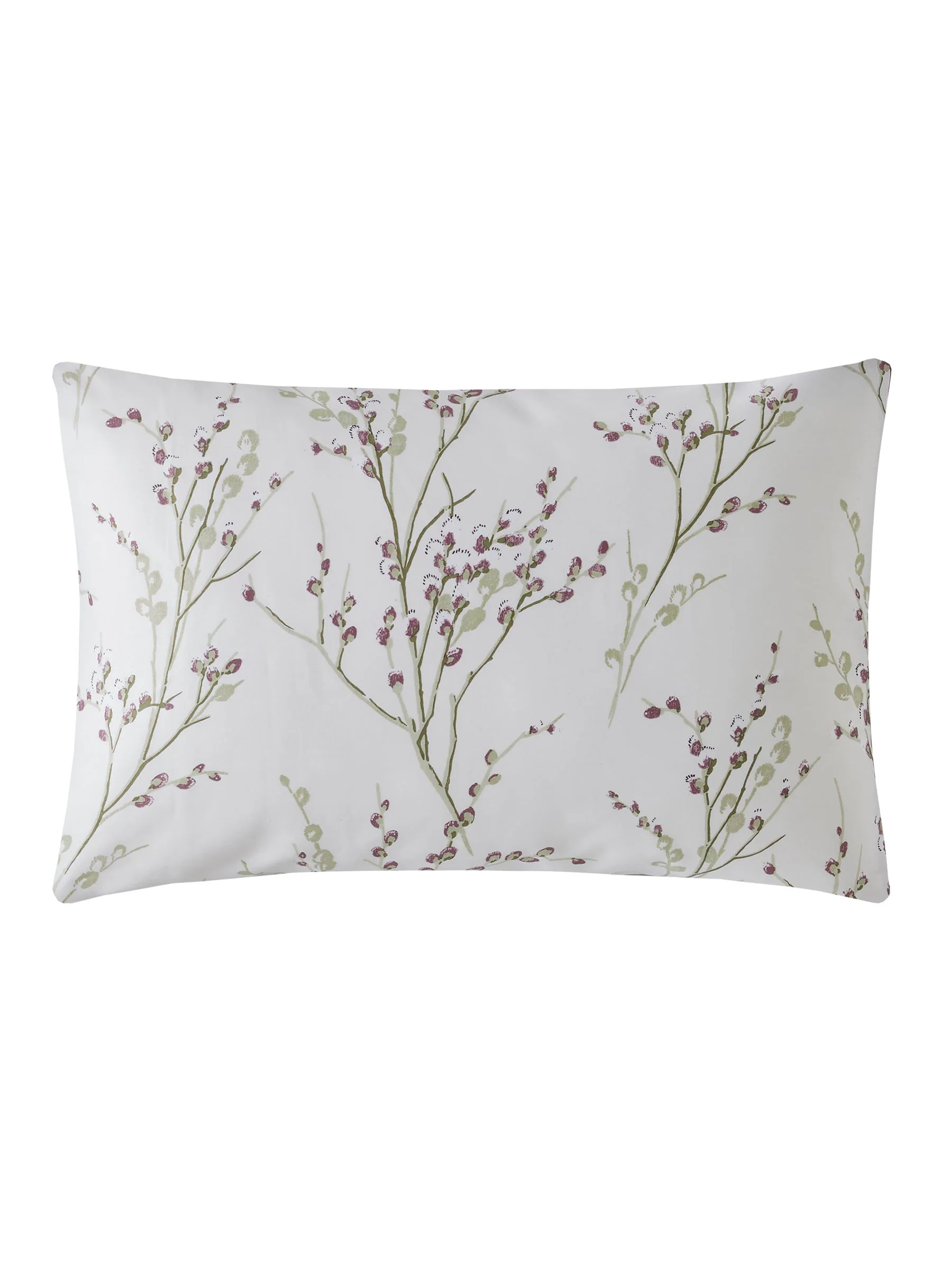 Laura Ashley 100% Cotton Sateen 200 Thread Count Pussy Willow Duvet Cover and Pillowcase Set