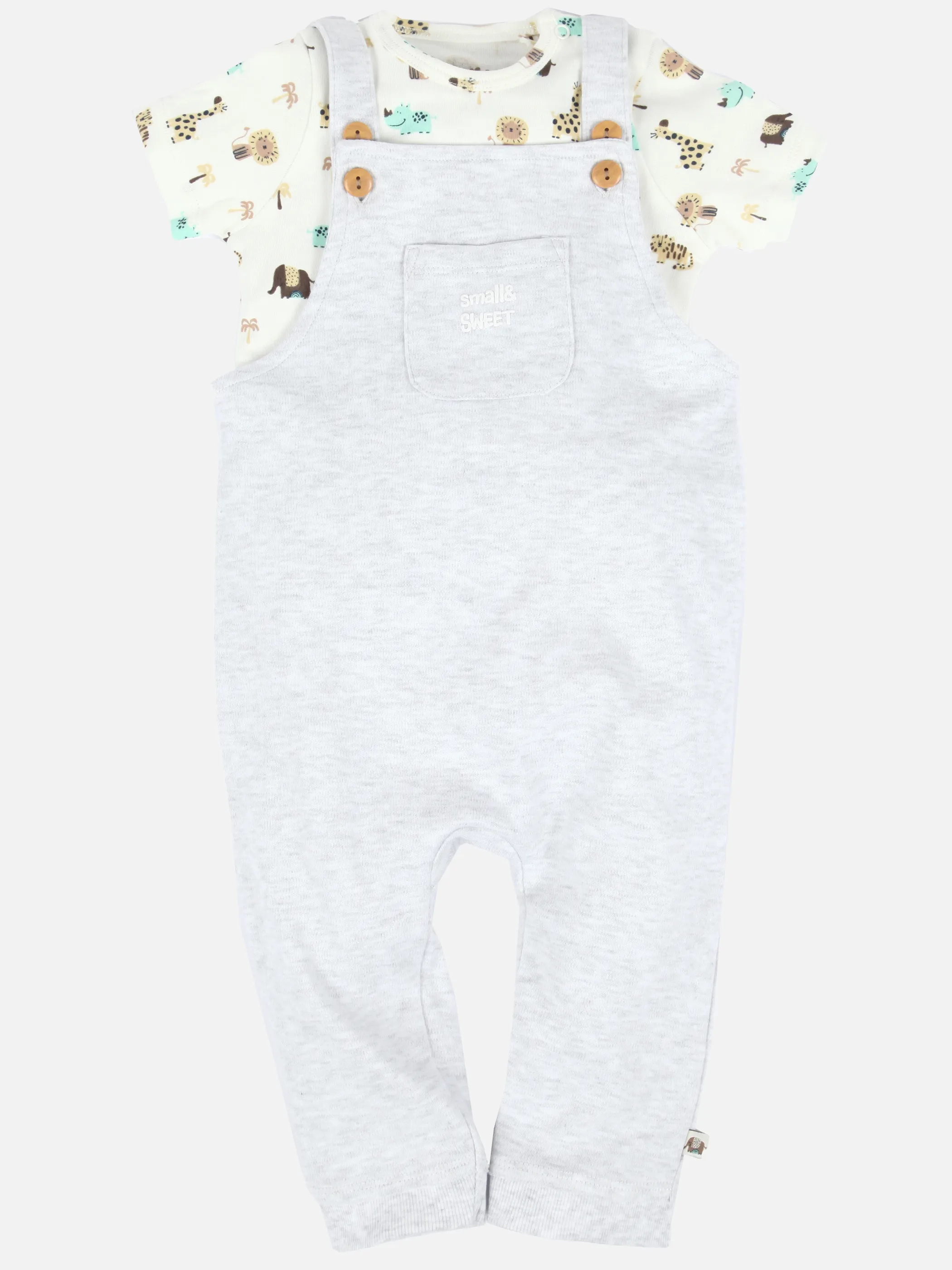 Baby Set, 2tlg. best. aus Body und Latzhose