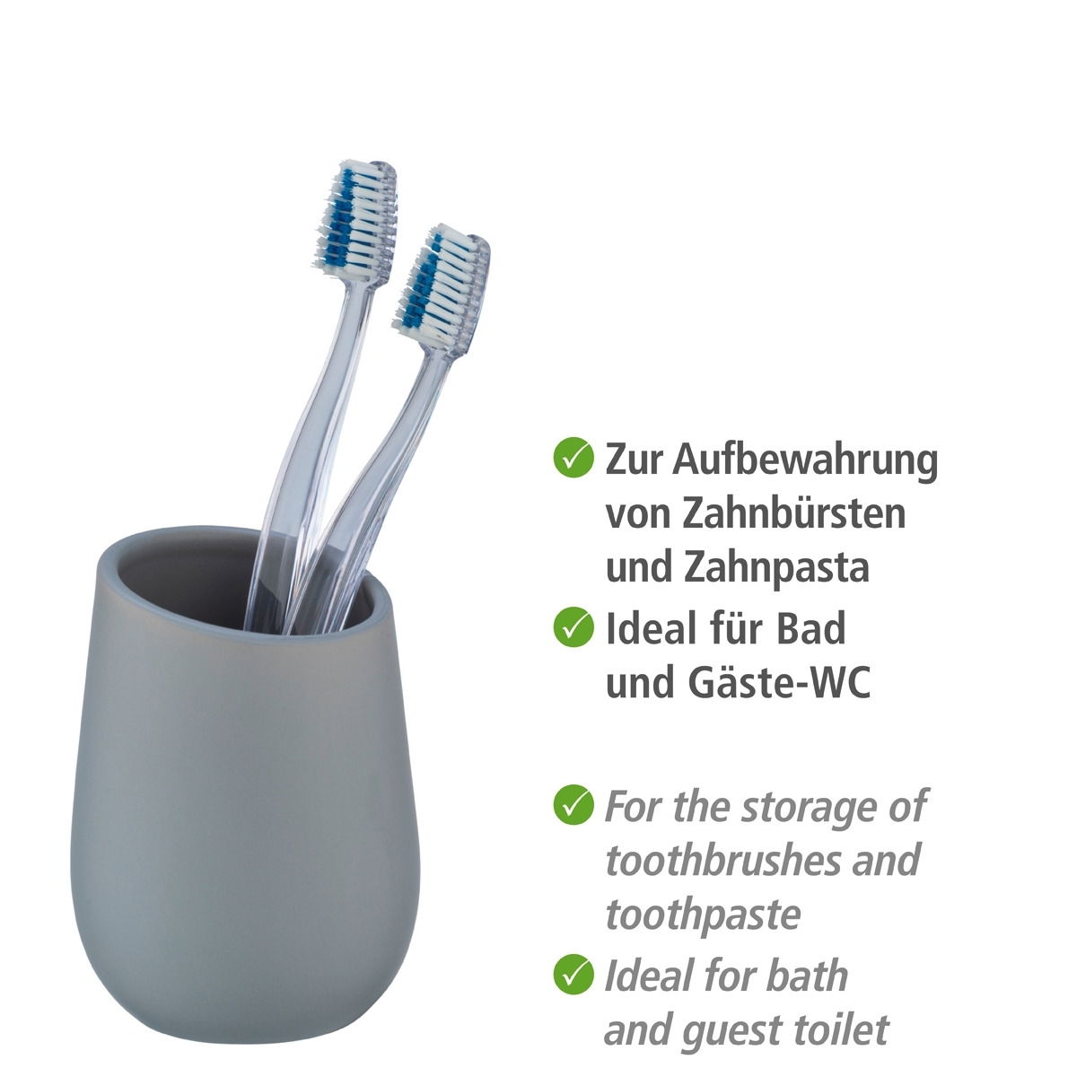 Wenko Keramik Bad-Accessoire-Set BADI