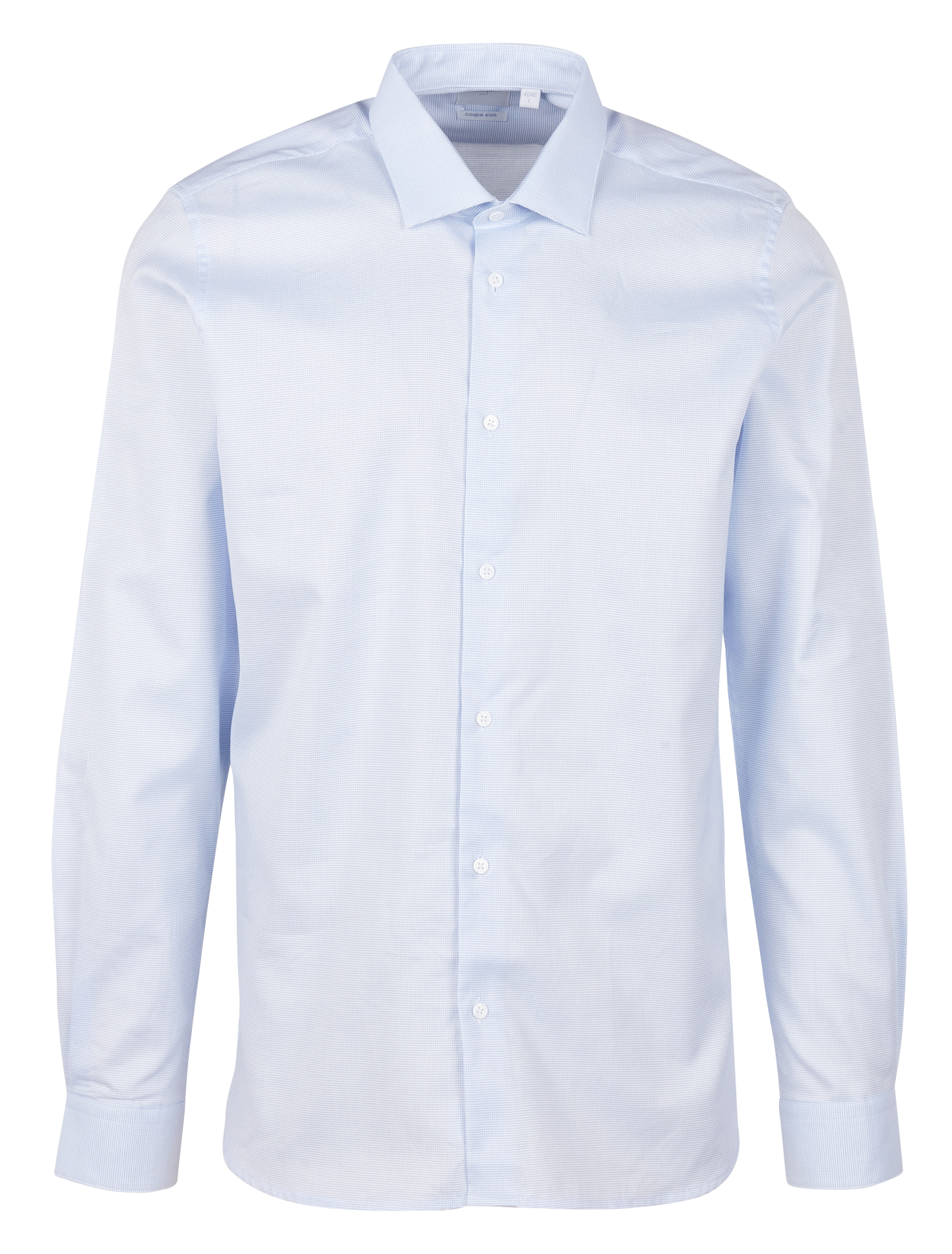 Chemise col classique en coton | Bleu