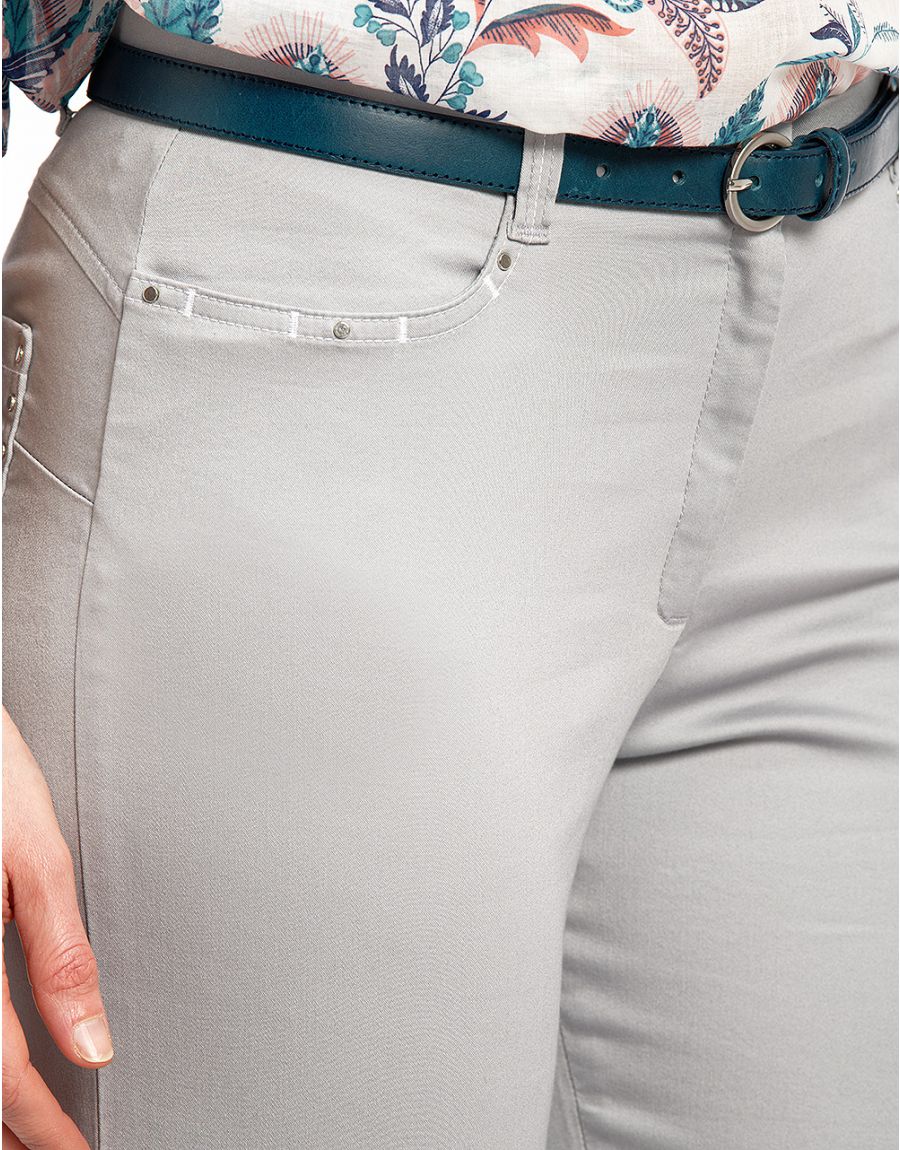 Corsaire stretch gris