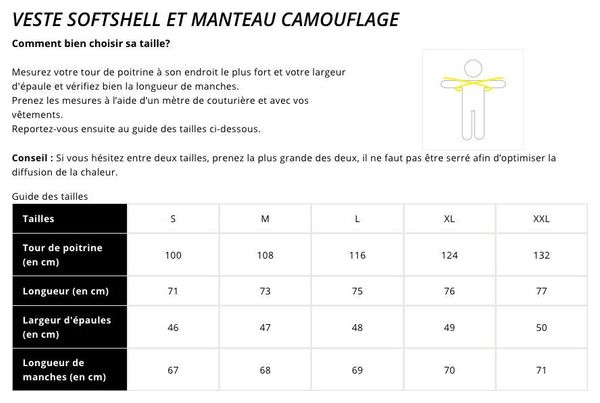 Veste softshell chauffante - Mixte