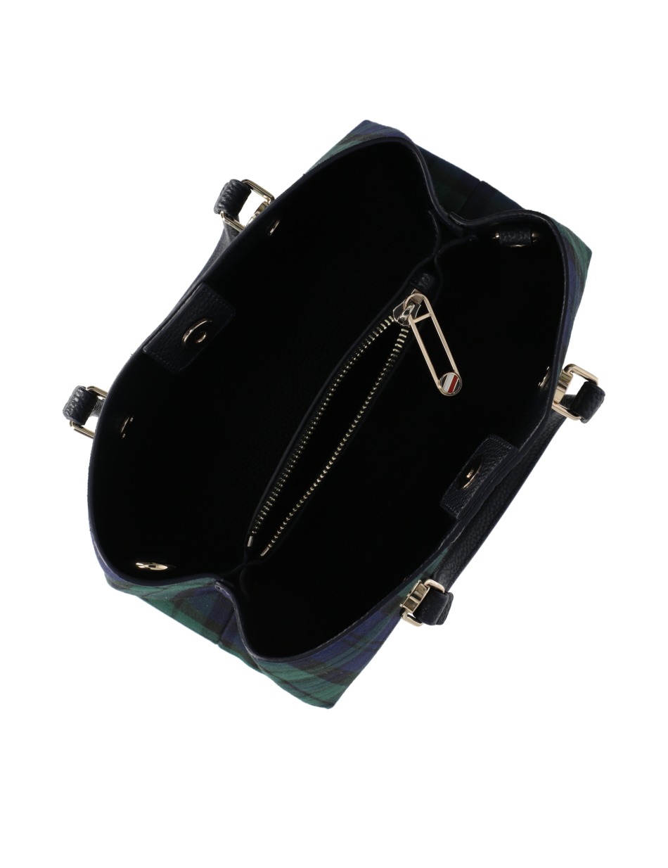 TH EMBLEM SMALL SATCHEL BW