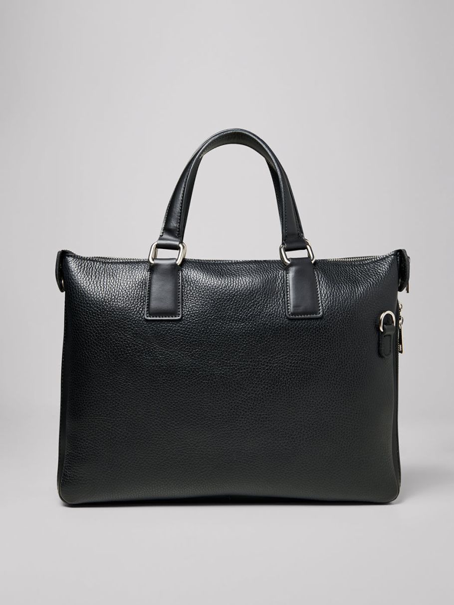 Sac premium en cuir grainé