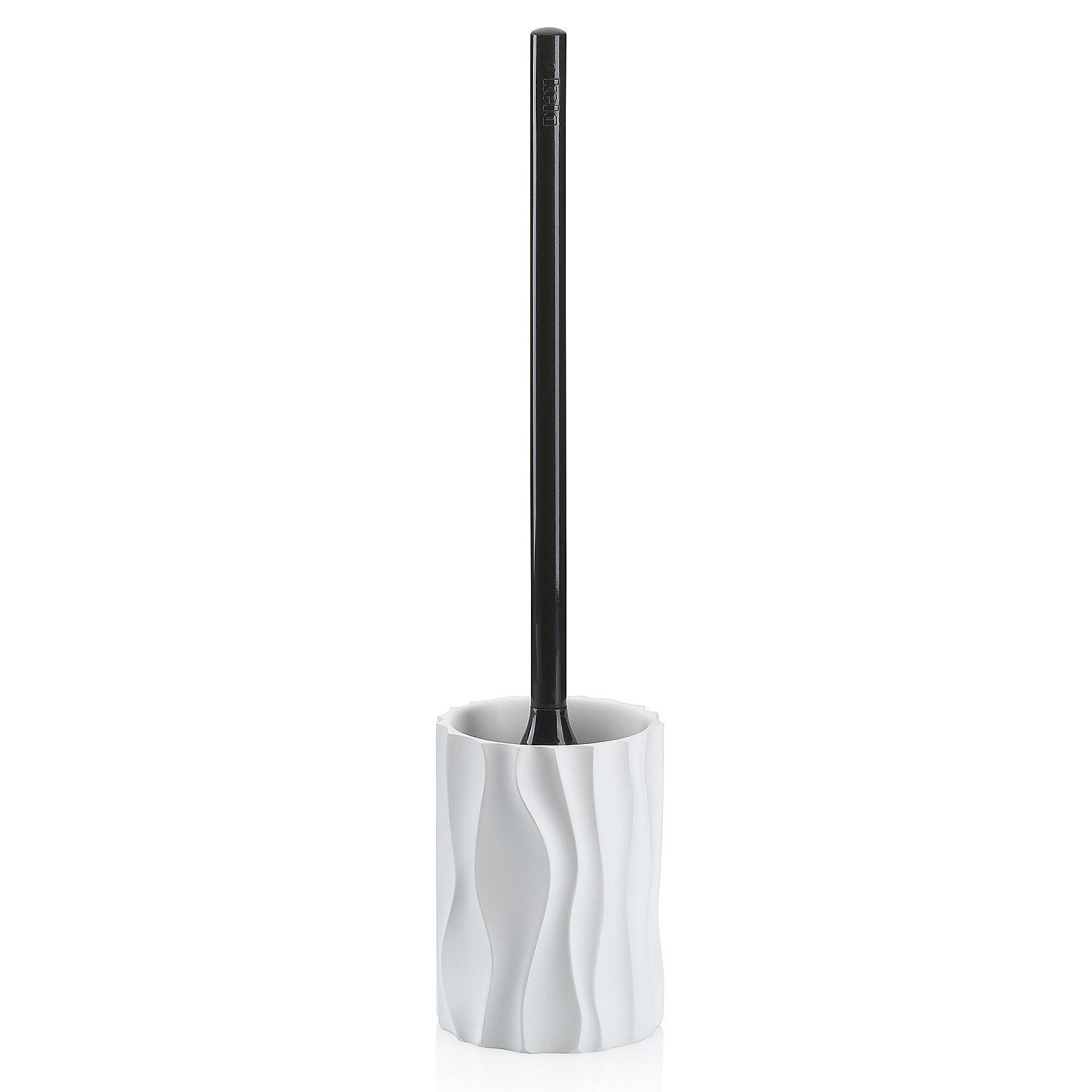 Toiletborstel met Houder, Polyresin, Wit - Kela | Merida