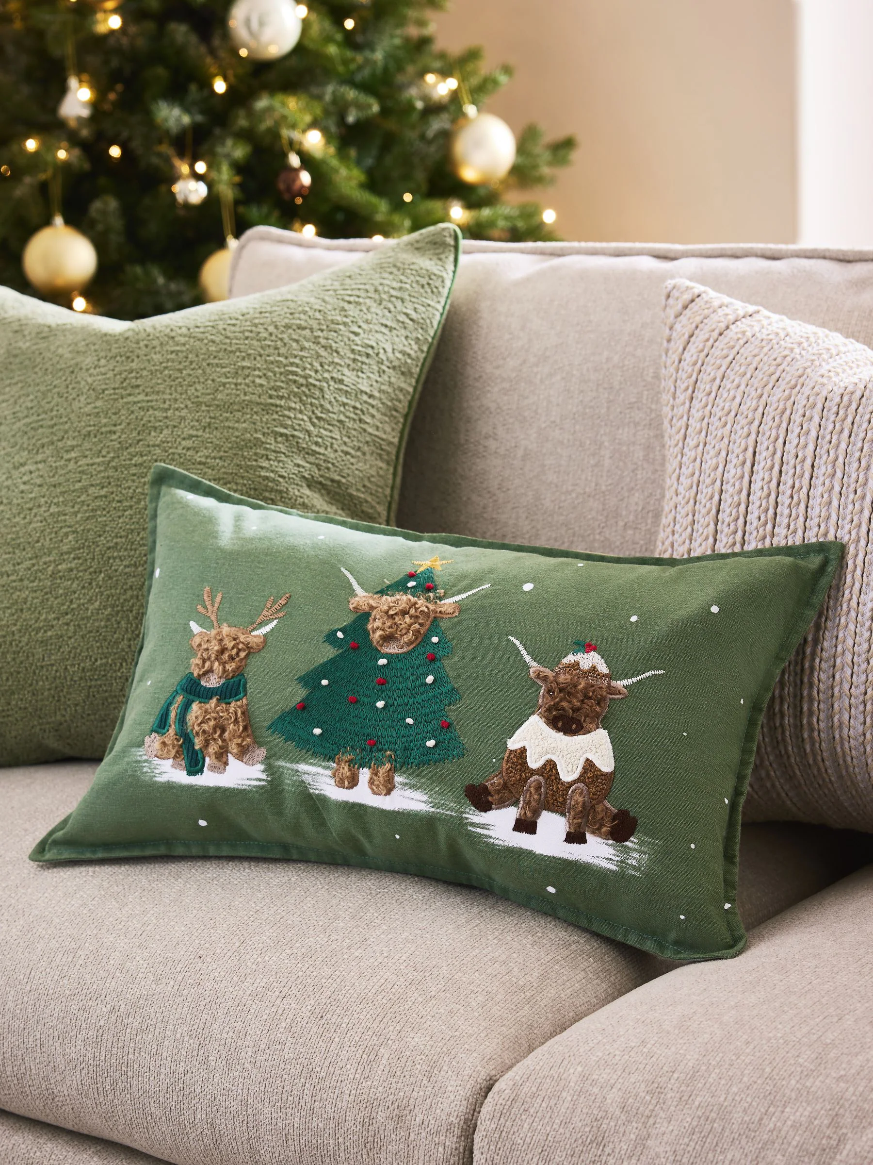 50 x 30cm Kerstmis Hamish Trio Kussentje