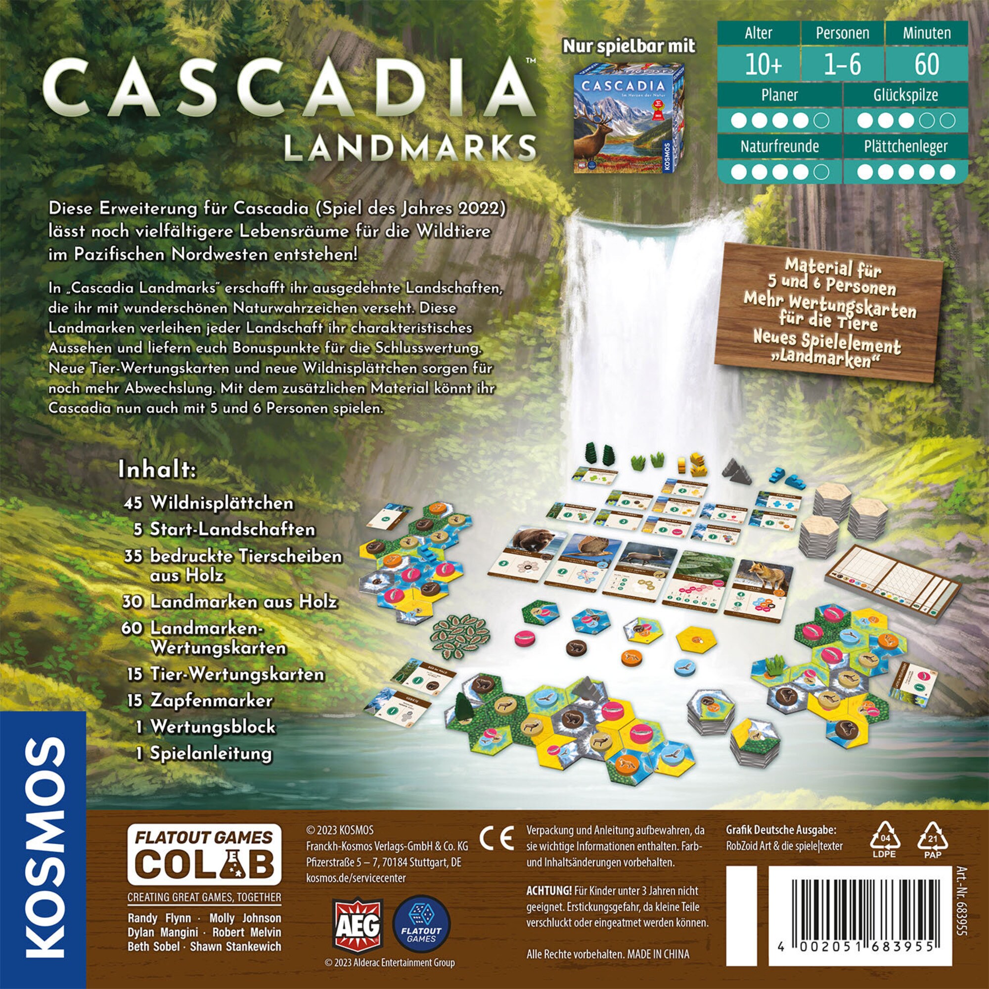 Kosmos Gesellschaftsspiel Cascadia Landmarks