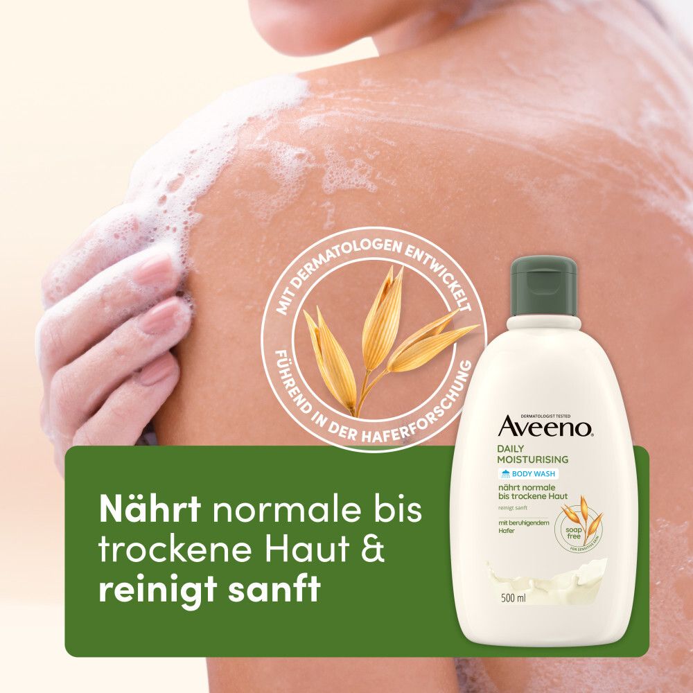Aveeno® Daily Moisturising veganes Duschgel mit Hafer für empfindliche Haut