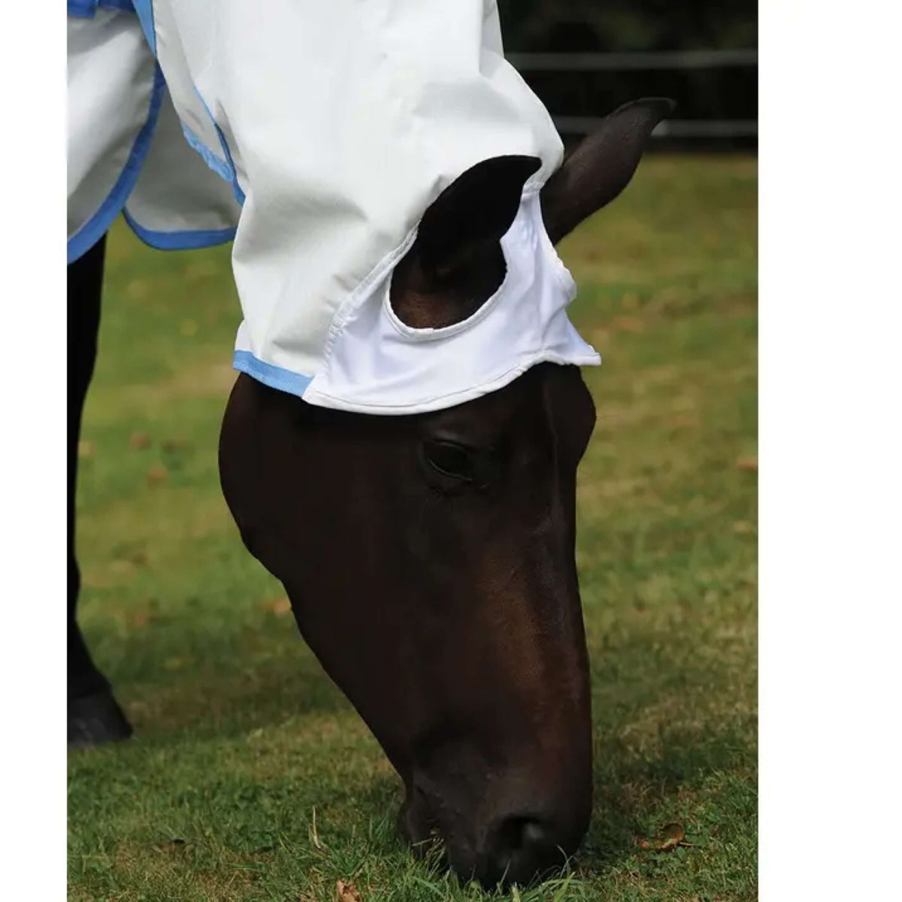 WeatherBeeta Eczeemdeken Sweet Itch Combo Neck Wit/Blauw