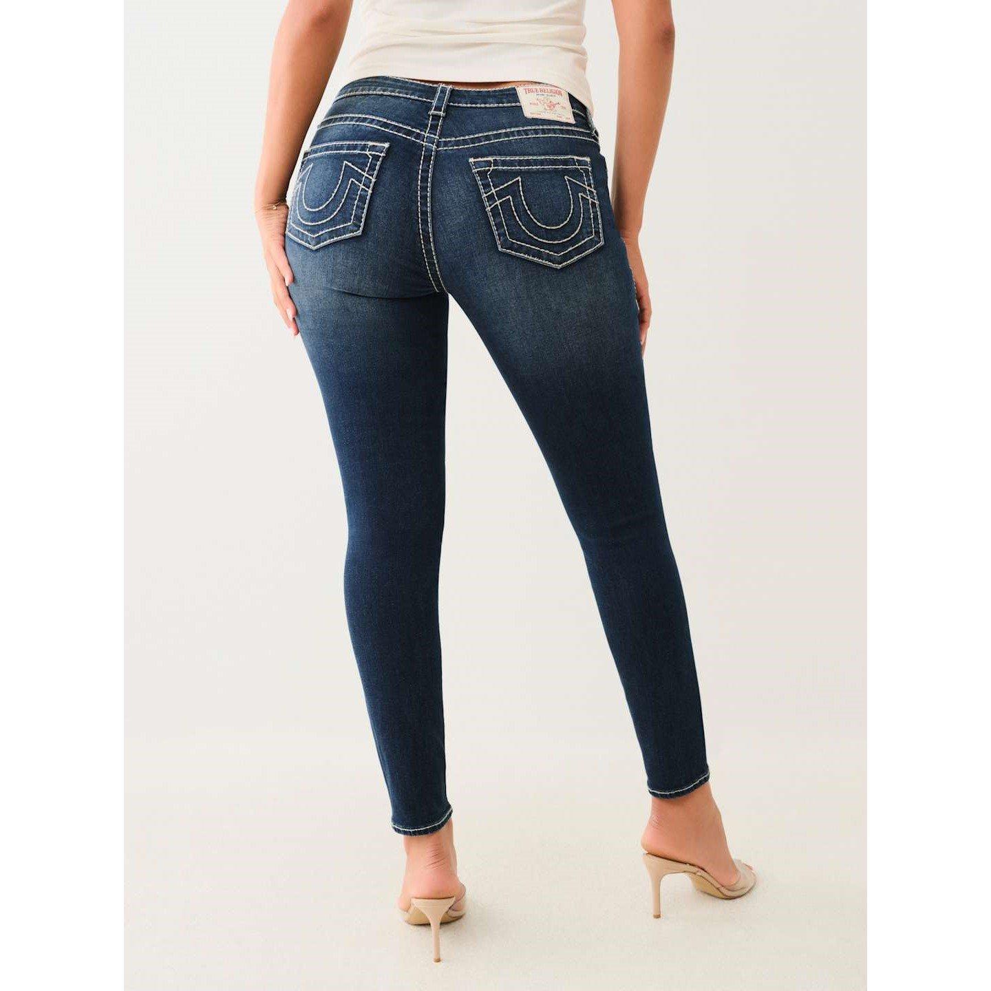 True Religion TR Jennie Mid Rise Skinny Jeans Womens