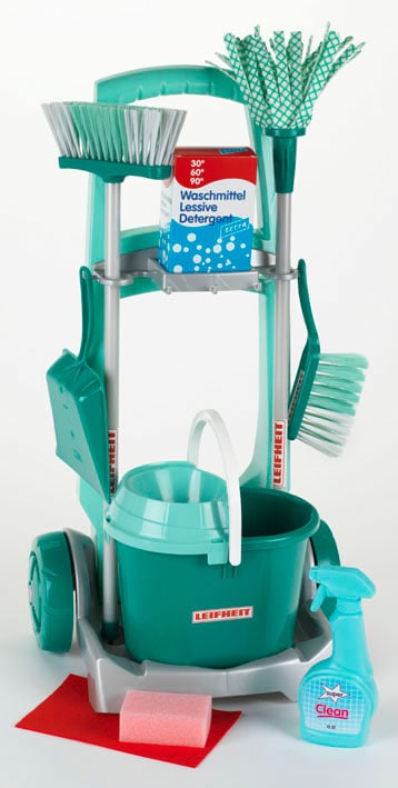 Klein Kinder-Besenwagen »Leifheit Putzwagen mit Zubehör« leicht zu montieren, Made in Germany