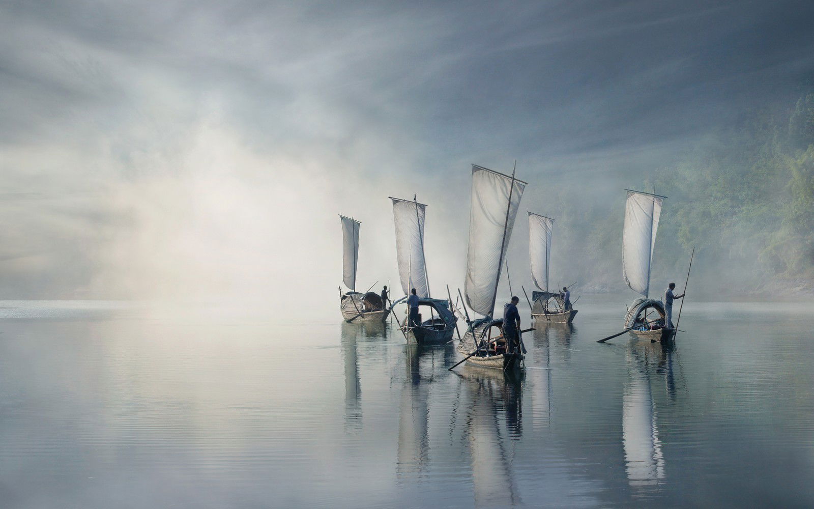 On the river by Vladimir Proshin - Limited Edition. Edition of: 100. Signed.