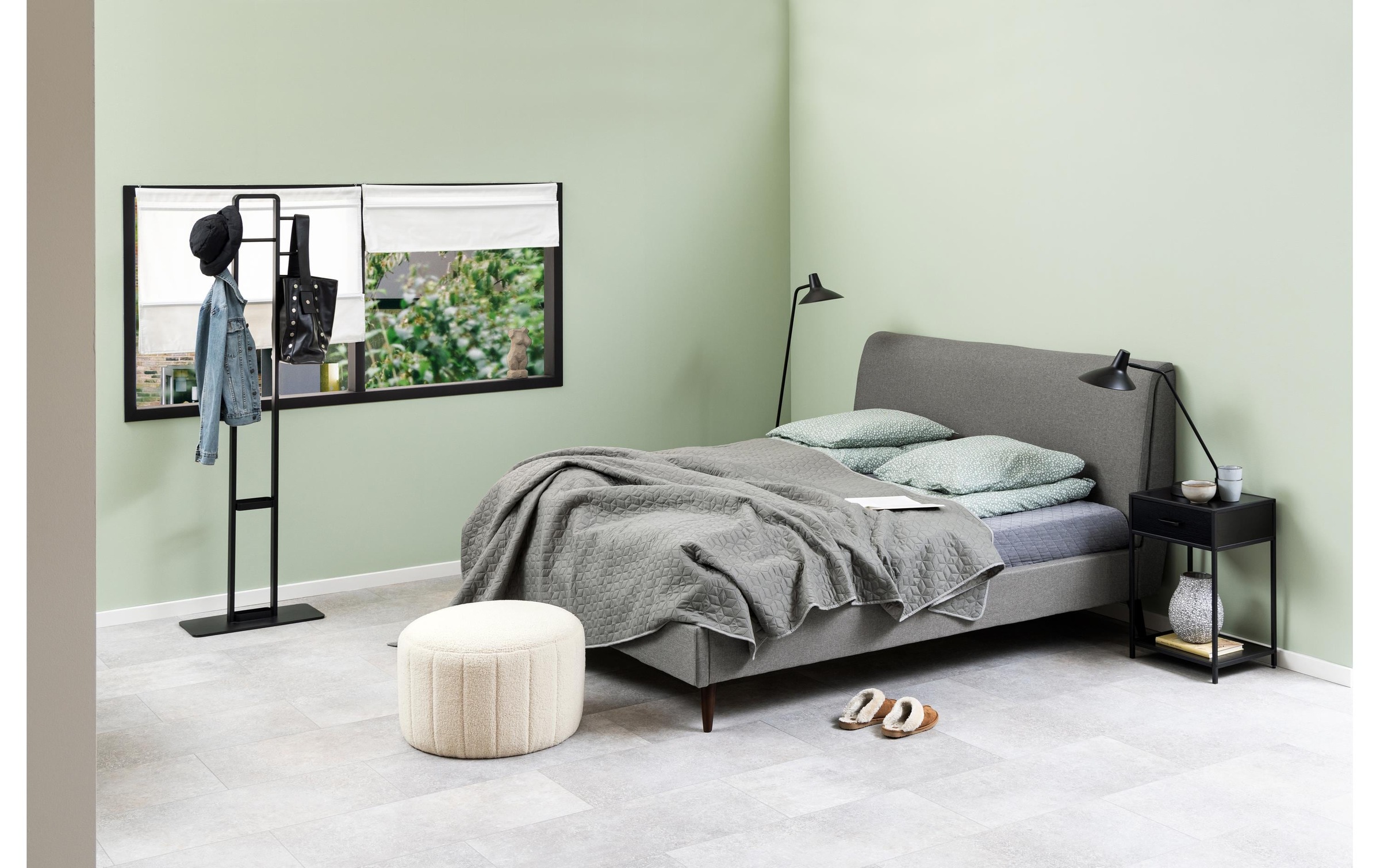 AC Design Nachttisch »Seaford 42 x 35 x 63 cm Schwarz«