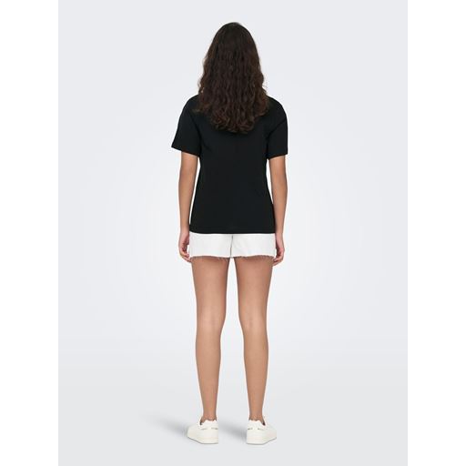 JDY Pisa Kortærmet T-shirt, Black, L