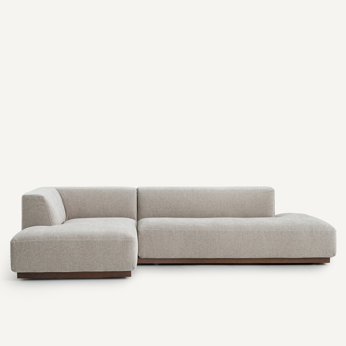 AM.PM<br>Sofá de canto esquerdo XL em veludo chenille, Jacopo