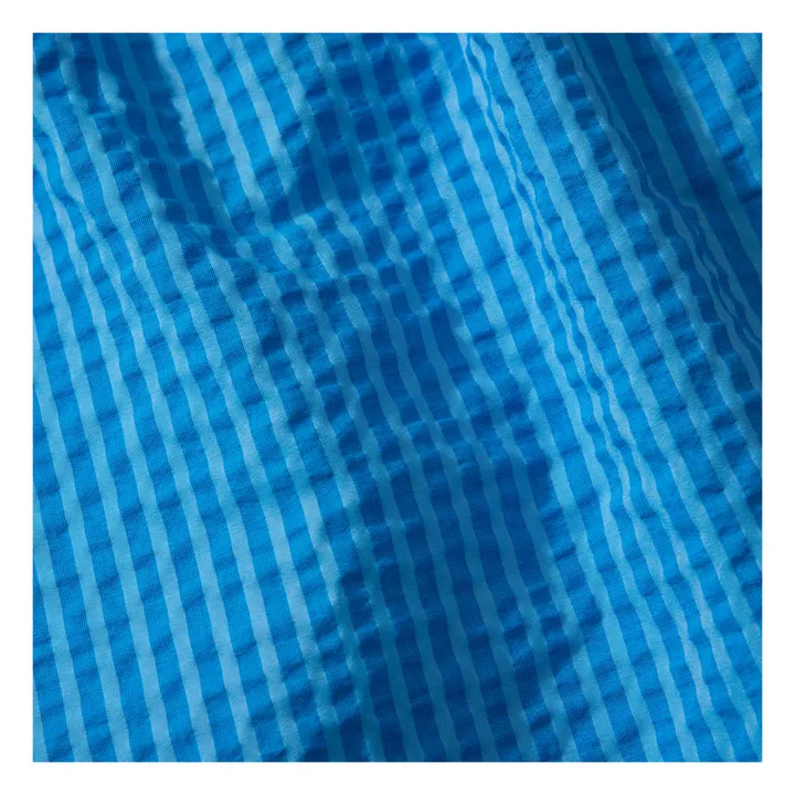 Edmmond Studios Short de Bain Seersucker | Bleu