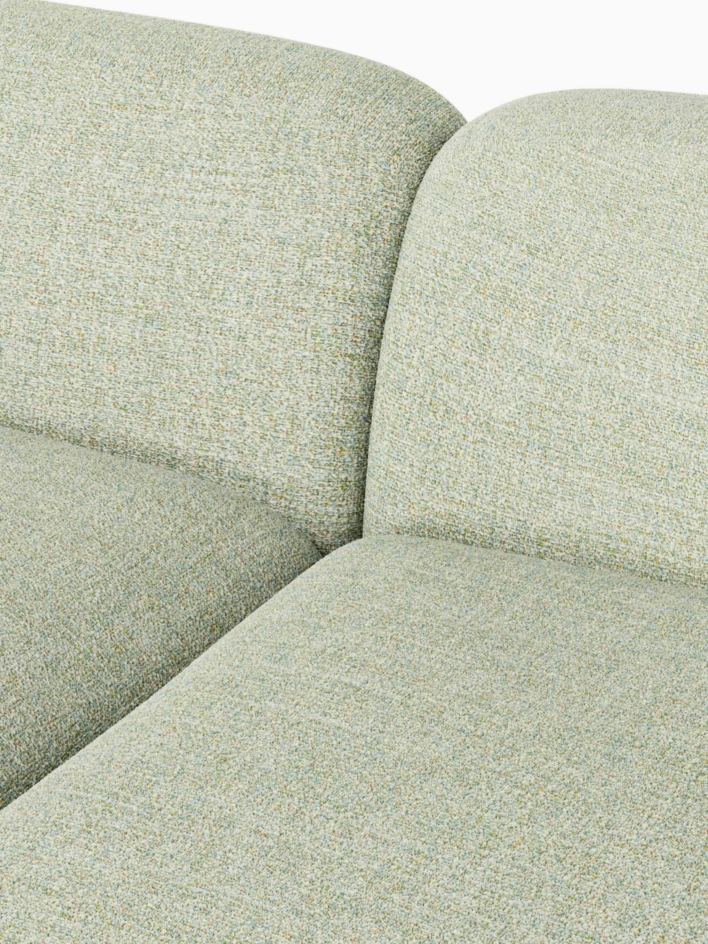 Modulaire bouclé chaise Wolke (3-zits)