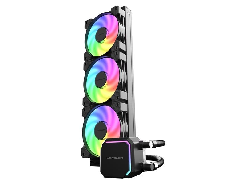 LC-Power Wasserkühlung LC-CC-360-B-ARGB CPU-Flüssigkühlung mit ARGB-Lüfter