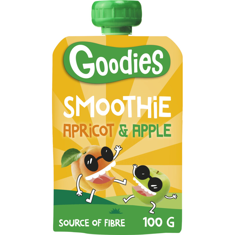 Goodies Knijpfruit smoothie abrikoos & appel 3+