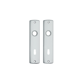 AXA langschild binnendeur aluminium kruk/sleutel 72 mm