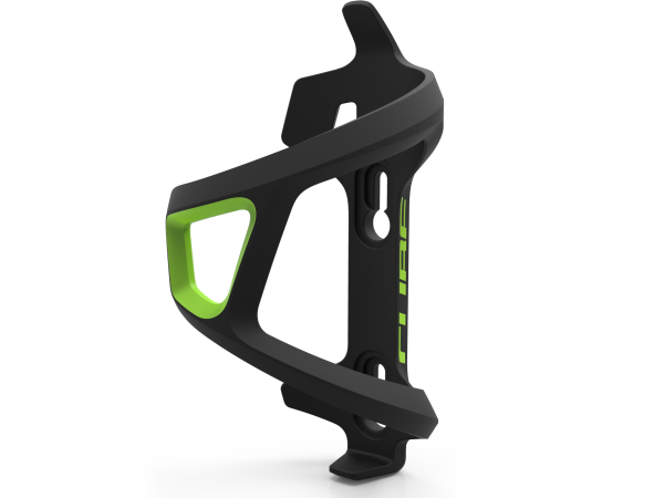 Cube HPP Sidecage Venstre Flaskeholder, Black'n'Green
