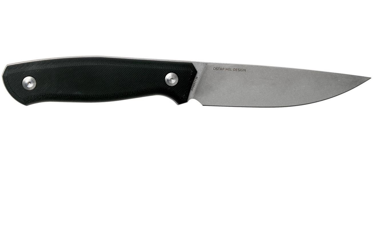 Real Steel Arbiter Stonewashed 3811 vaststaand mes, Ostap Hel design