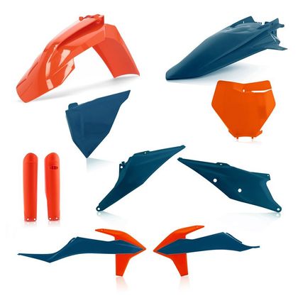 Kit plastiques Acerbis FULL KIT BLEU/ORANGE - Bleu / Orange