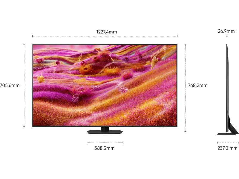 Samsung TV QE55QN90F 55'' QN90F Neo QLED 4K Mini LED AI TV, 120 Hz (Up to 165 Hz), 4K (3.840 x 2.160), NQ4 AI Gen3 Processor, 60W 4.2.2CH