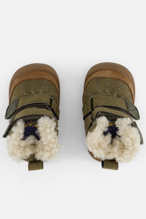 Shoesme Velcro Babyschoenen groen Leer