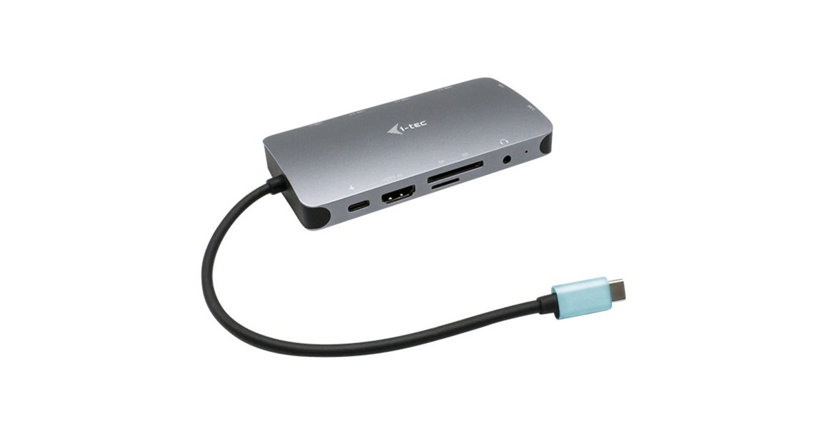 i-tecUSB-C Metal Nano Dock dockingstation  (Grijs, HDMI, VGA, Power Delivery, LAN)