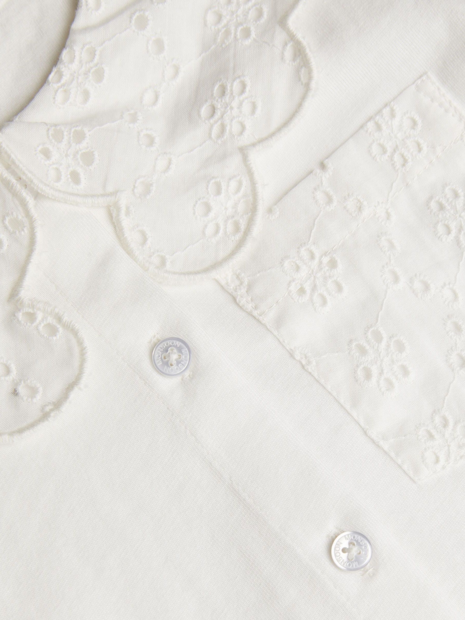 Monsoon jersey blouse met broderie