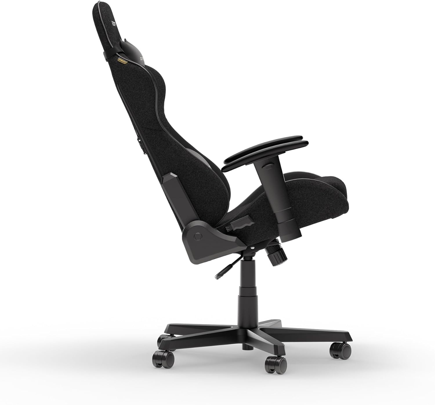 DXRacer Formula L Schwarz Stoff das Orginal Gamingstuhl, Sessel Ergonomischer, Stuhl, Gaming Chair für PC Gamer und Office
