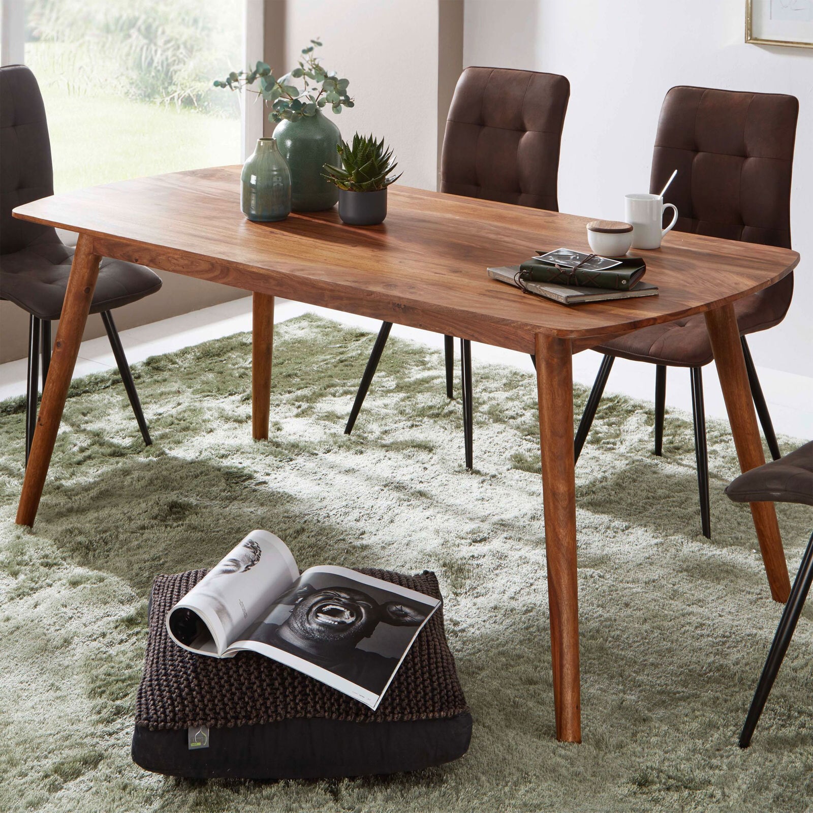 Esstisch Valentina Massivholz Palisander