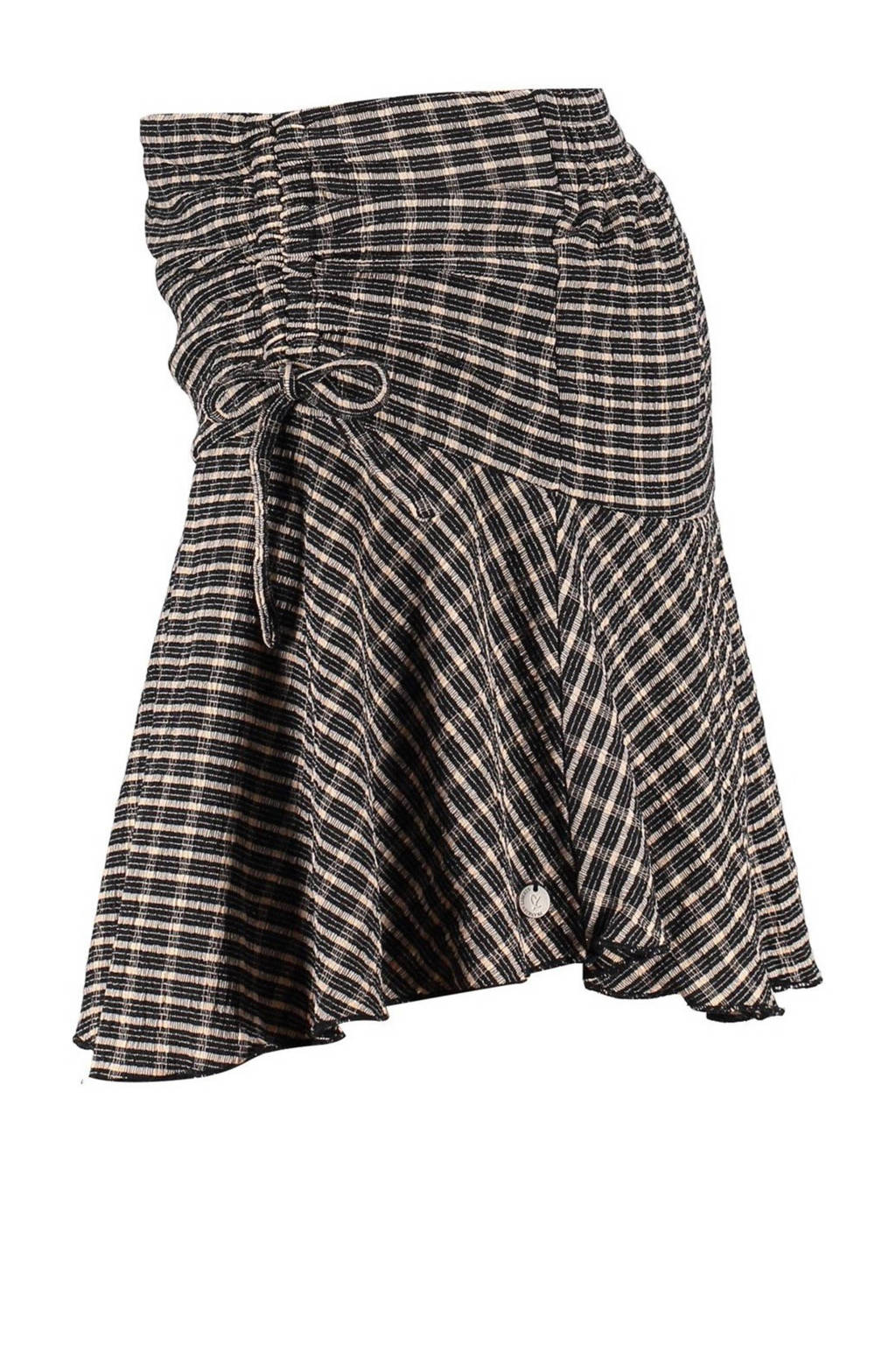 Frankie&Liberty geruite rok zwart
