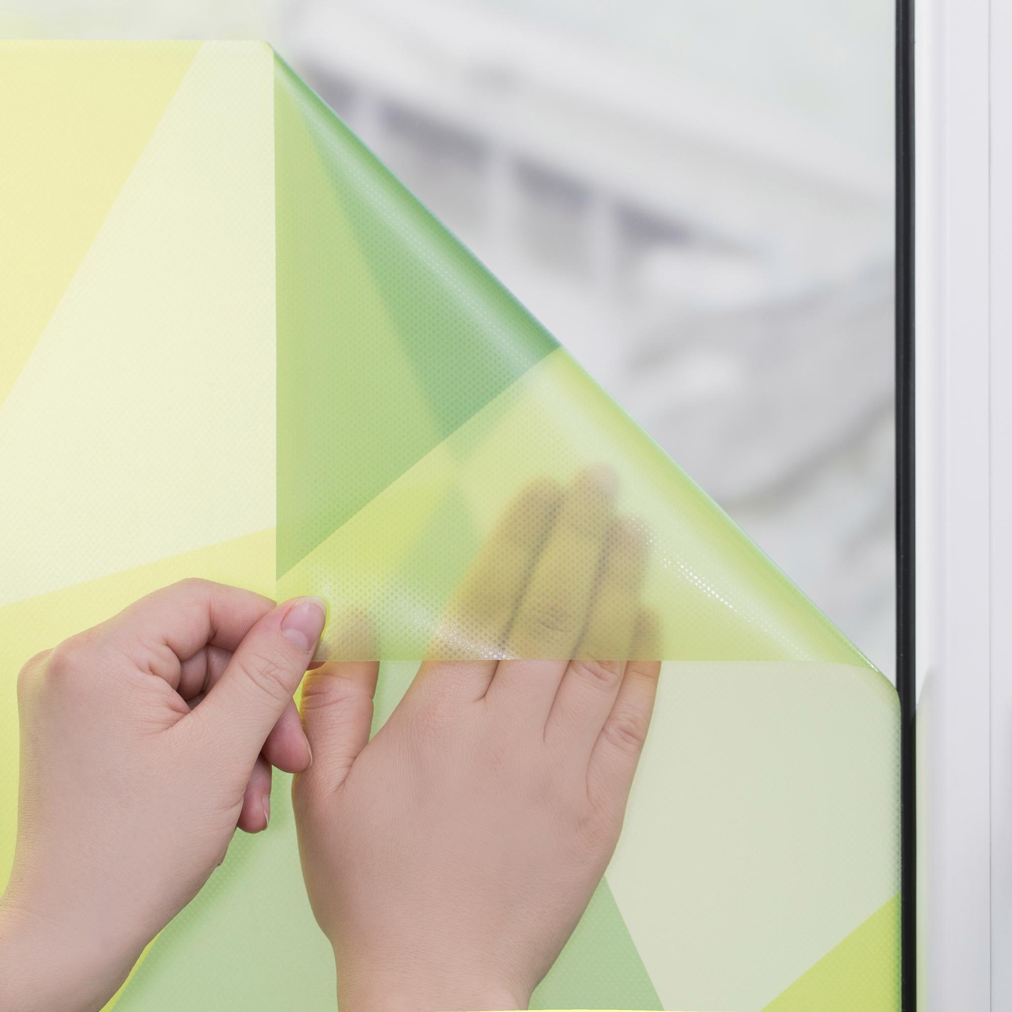 LICHTBLICK ORIGINAL Fensterfolie »Pattern Dreiecke« 1 Stk. blickdicht strukturiert Klebepunkte