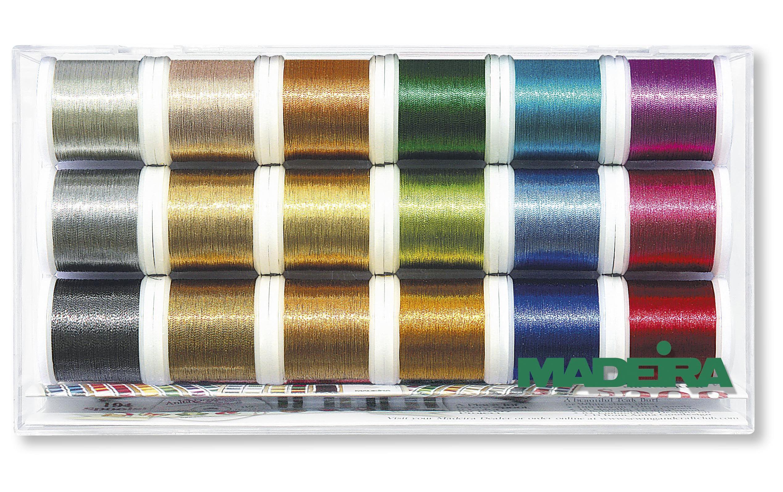 Näh- und Stickgarn Metallic Smooth MehrfarbigMetallisiertes Effektstickgarn