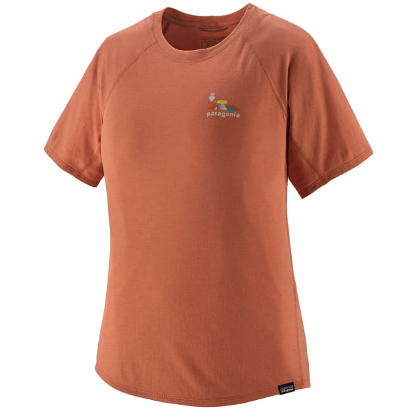 T-shirt randonnée PATAGONIA W'S CAP COOL TRAIL GRAPHIC SHIRT LOSE IT: SIENNA CLAY