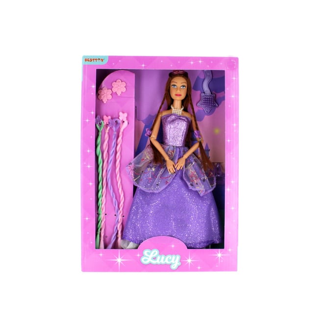 Besttoy - Modepuppe Lucy - mit langen Haaren - brünett