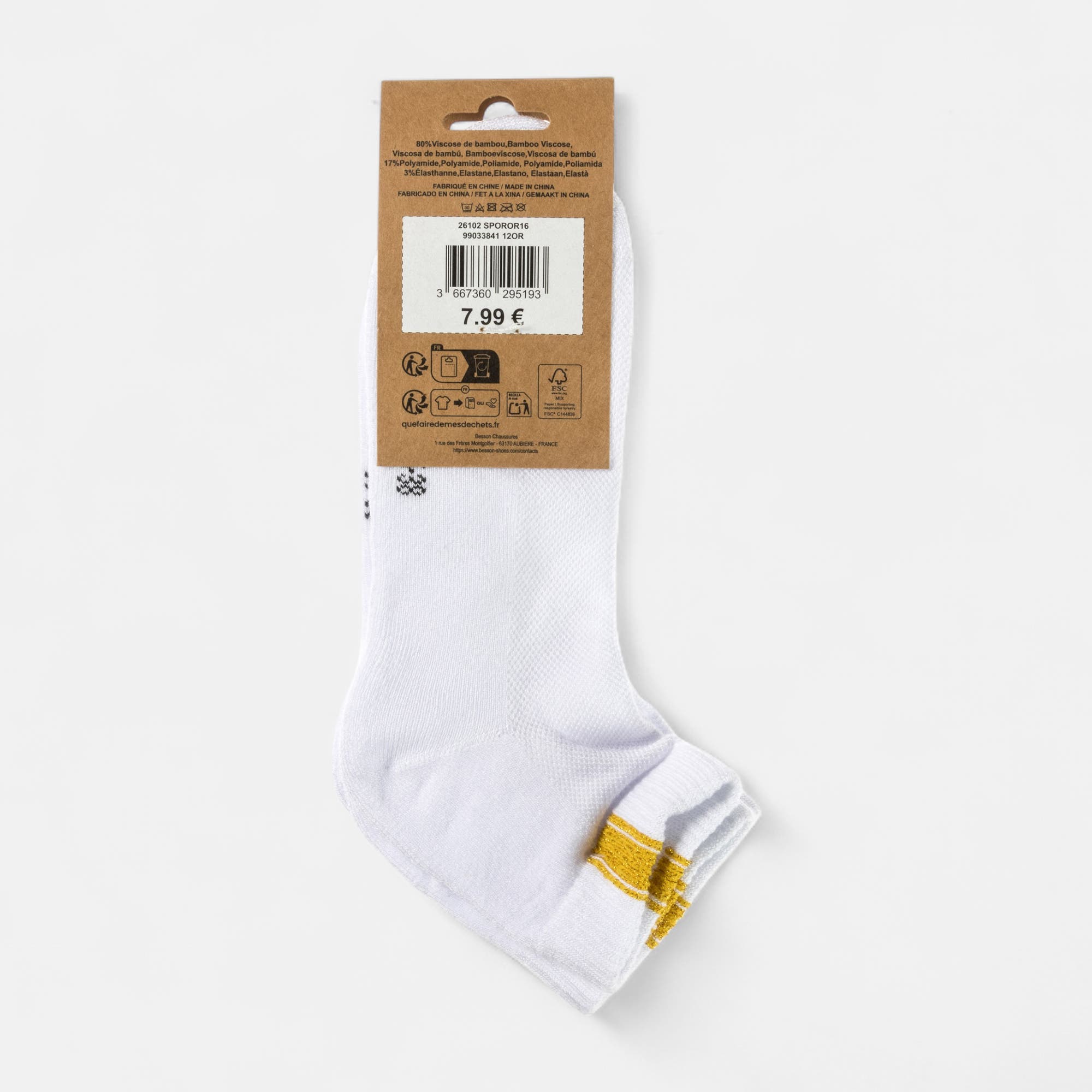 Chaussettes Femme or