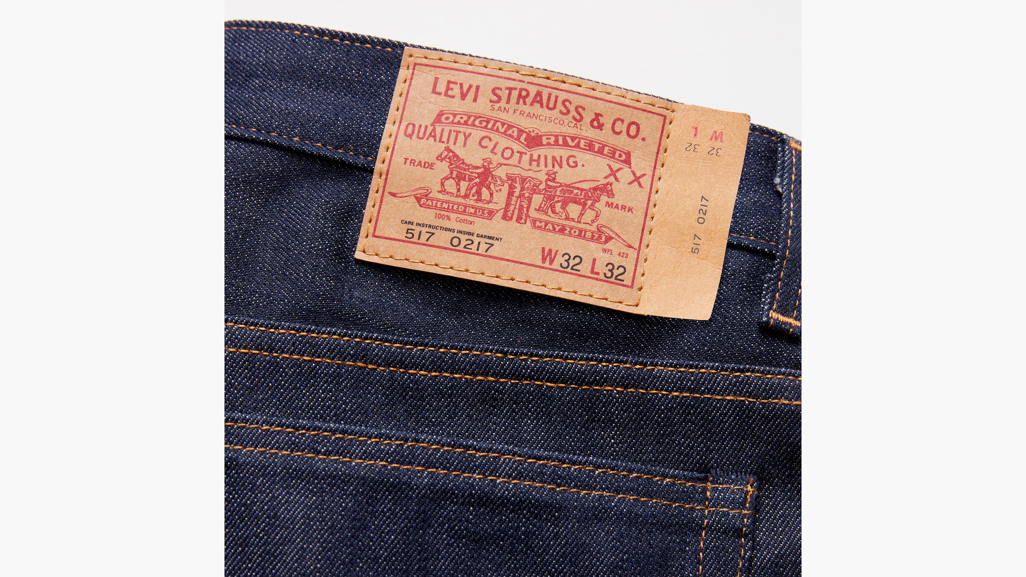 Jean 517™ Bootcut 1970 Levi's® Vintage Clothing - Dark Indigo - Bleu