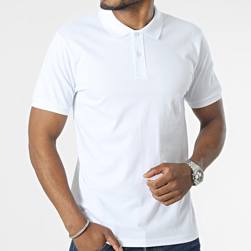 Polo Manches Courtes Blanc