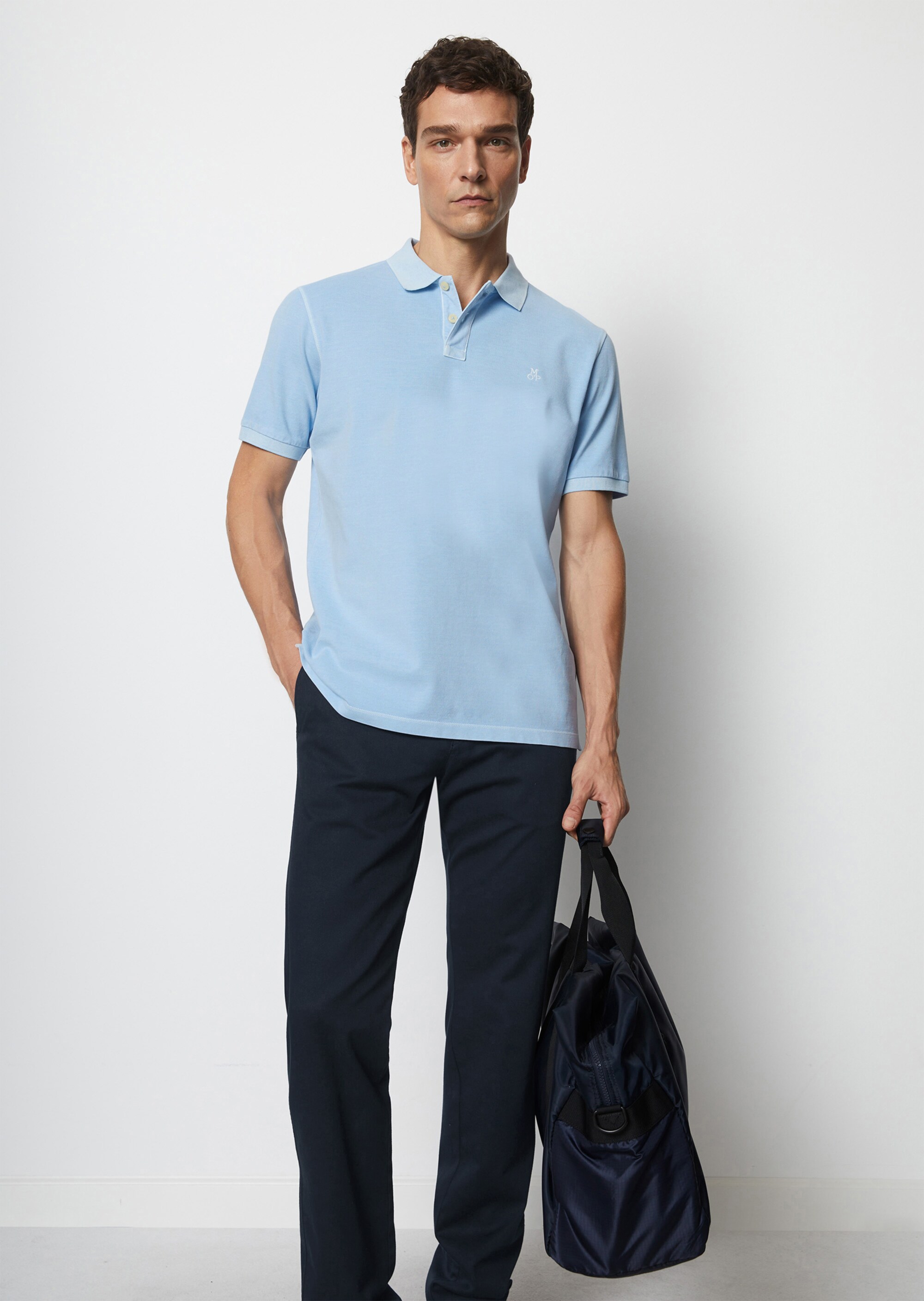 Kurzarm-Poloshirt Piqué regular aus Bio-Baumwolle